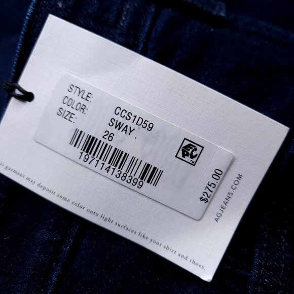 $275 EmRata X Adriano Goldschmied Anisten High Rise Sway Slit Bootcut Jean Sz 26 - Picture 7 of 11